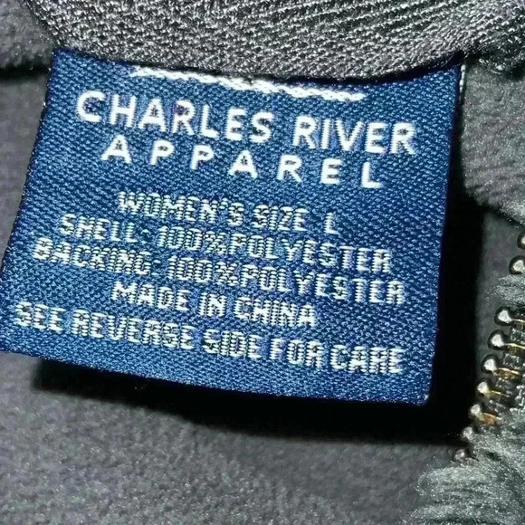 Charles River Apparel 3/4 Zip Fleece Women's Size Large Pull-Over Jacket - Picture 7 of 7